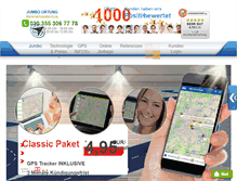 Tablet Screenshot of jumbo-ortung.de